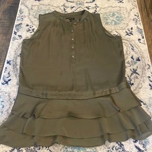 Small Banana Republic tunic top- army green